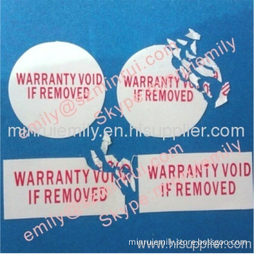 Custom Destructive Tamper Evident Seal Labels,custom Etiquetas Casca 